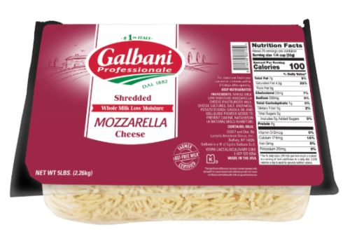 Shredded Mozzarella Cheese 5#